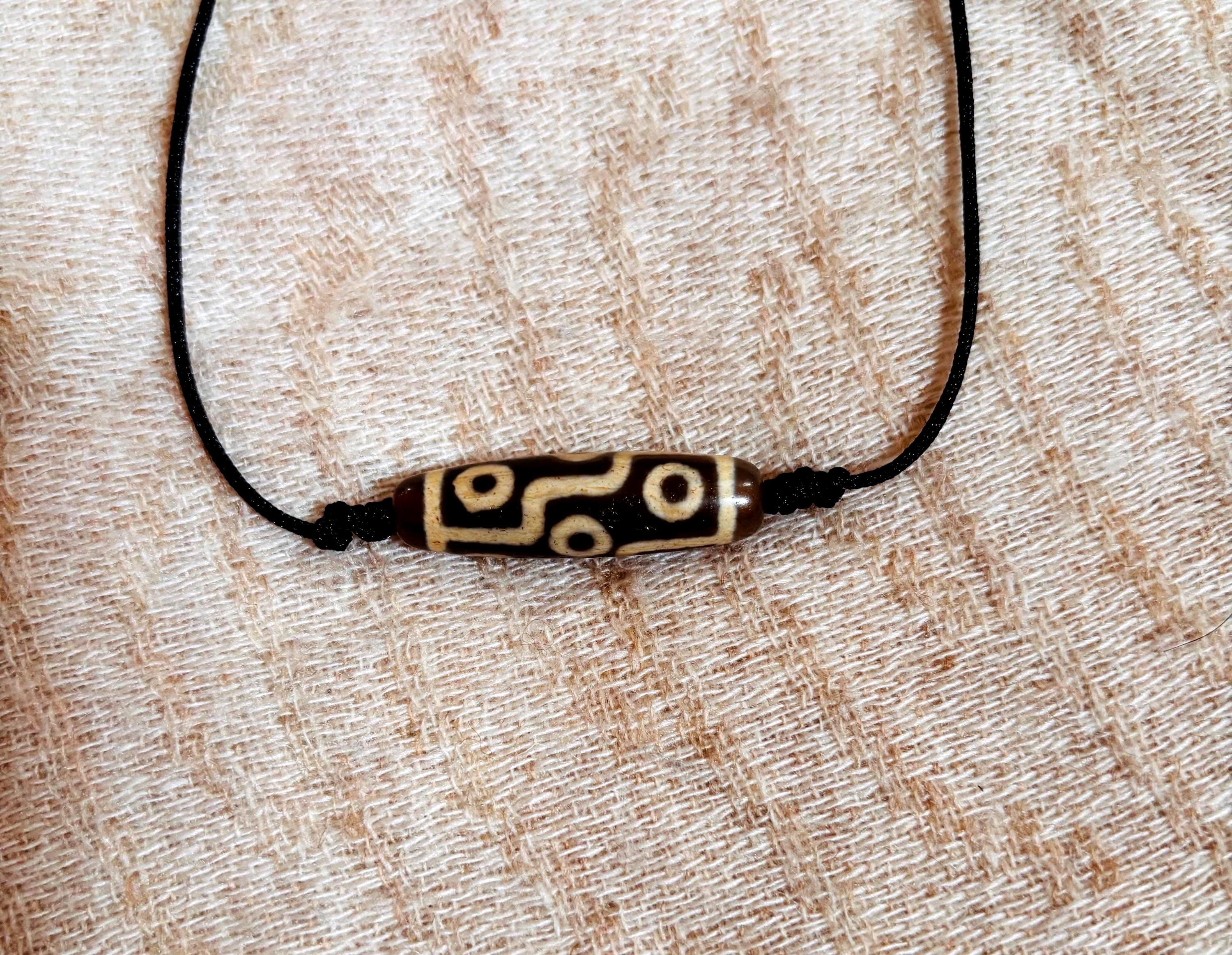 Nine Eyes Tibetan Old and Used Dzi Bead/ Protections/healing