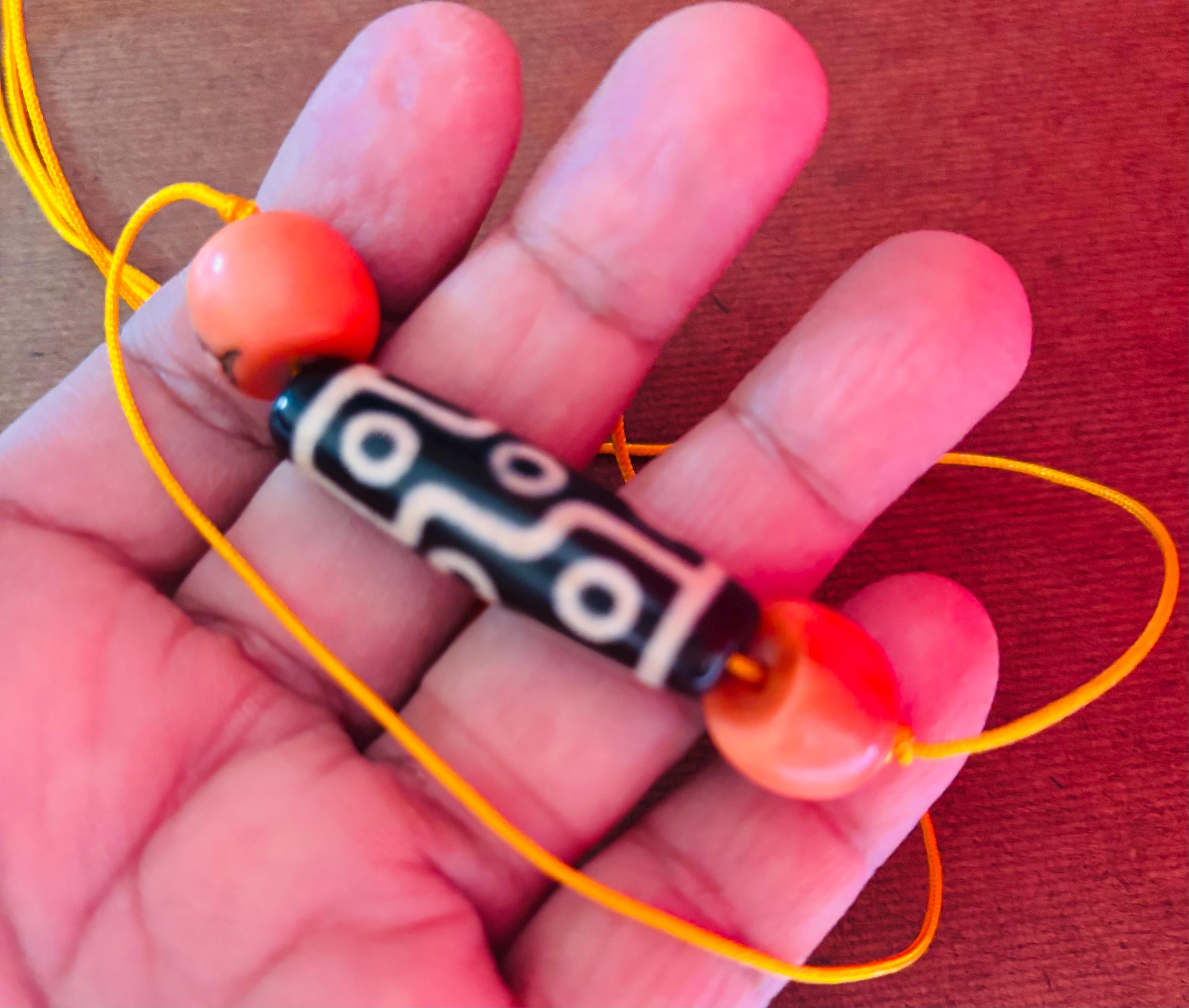 Antique Tibetan Corals and Dzi Bead Necklace - Etsy