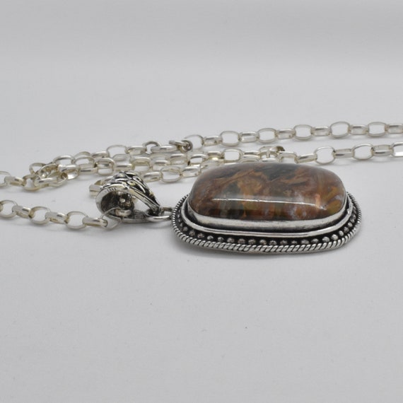 Vintage Large Ornate Solid 925 Sterling Silver Br… - image 5