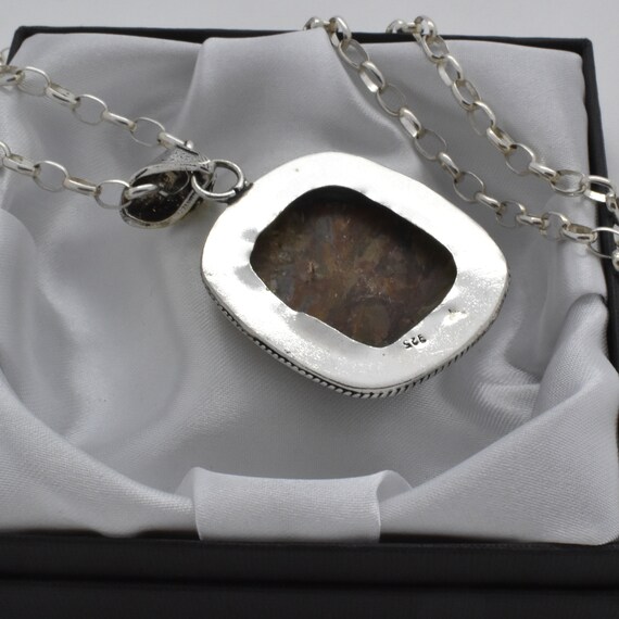 Vintage Large Ornate Solid 925 Sterling Silver Br… - image 3