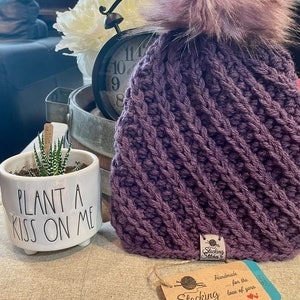 Cozy Knit Kit, Wellesley Beanie, knitted hat kit, DIY knit kit, knitting kit beanie, knitting kit with yarn, knitting kit hat woman, diy hat image 5
