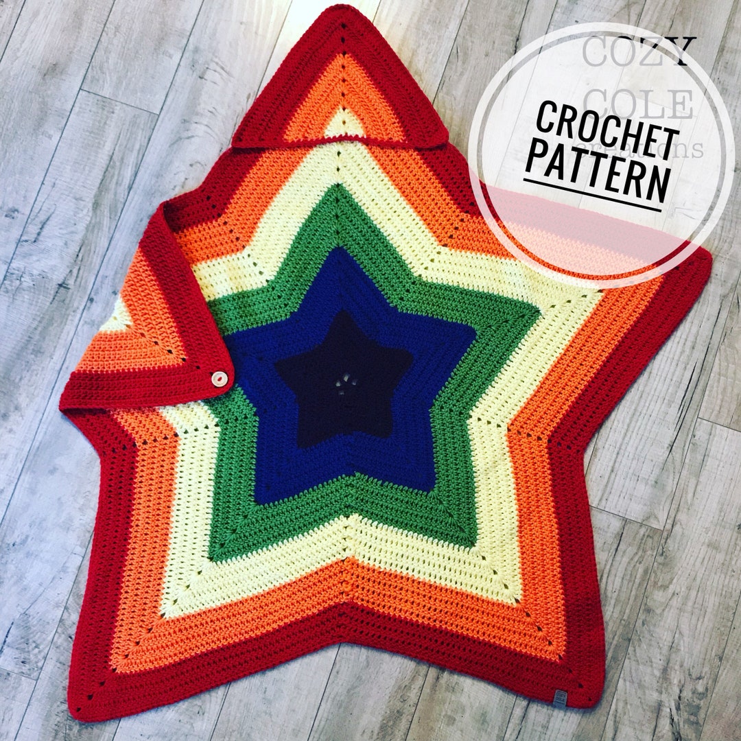12 Point Star Star Shaped Baby Blanket Crochet Pattern Crochet 12