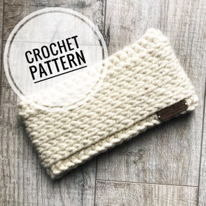 PATTERN - Cozy Canadian Headwrap - DIGITAL DOWNLOAD, Crochet Headband Earwarmer Pattern