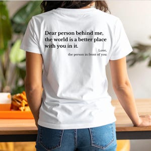 Querida persona detrás de mí - Descarga digital PNG