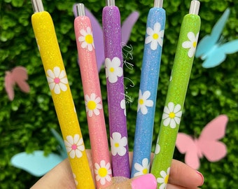 Glitter flower inkjoy epoxy pens