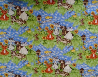 Birds Rule Cats Drool Cotton Fabric by Robert Kaufman, Colorful Spring/Summer Cotton, by the yard