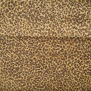 Faux Fur Cotton, Vintage 2004 Alexander Henry Cotton Fabric, leopard, cheetah fur print, premium cotton, small print fabric