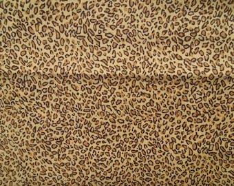 Faux Fur Cotton, Vintage 2004 Alexander Henry Cotton Fabric, leopard, cheetah fur print, premium cotton, small print fabric