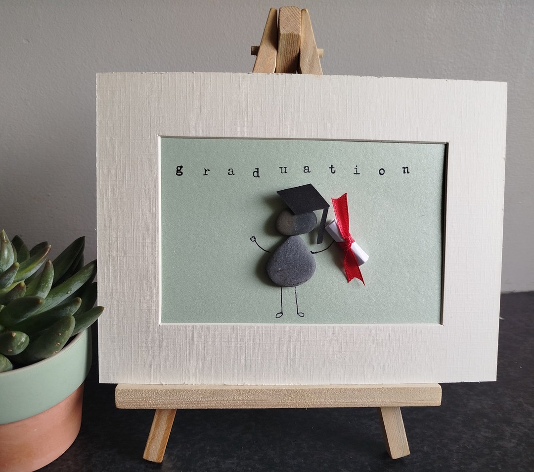 Graduation Pebble Art Frame - Etsy