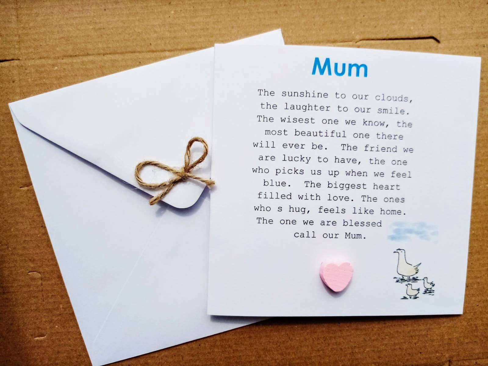mum birthday card.my mum.personalized mom card .birthday card for mum. thank  you mum.mothers day card.cute mum card. i love you mum