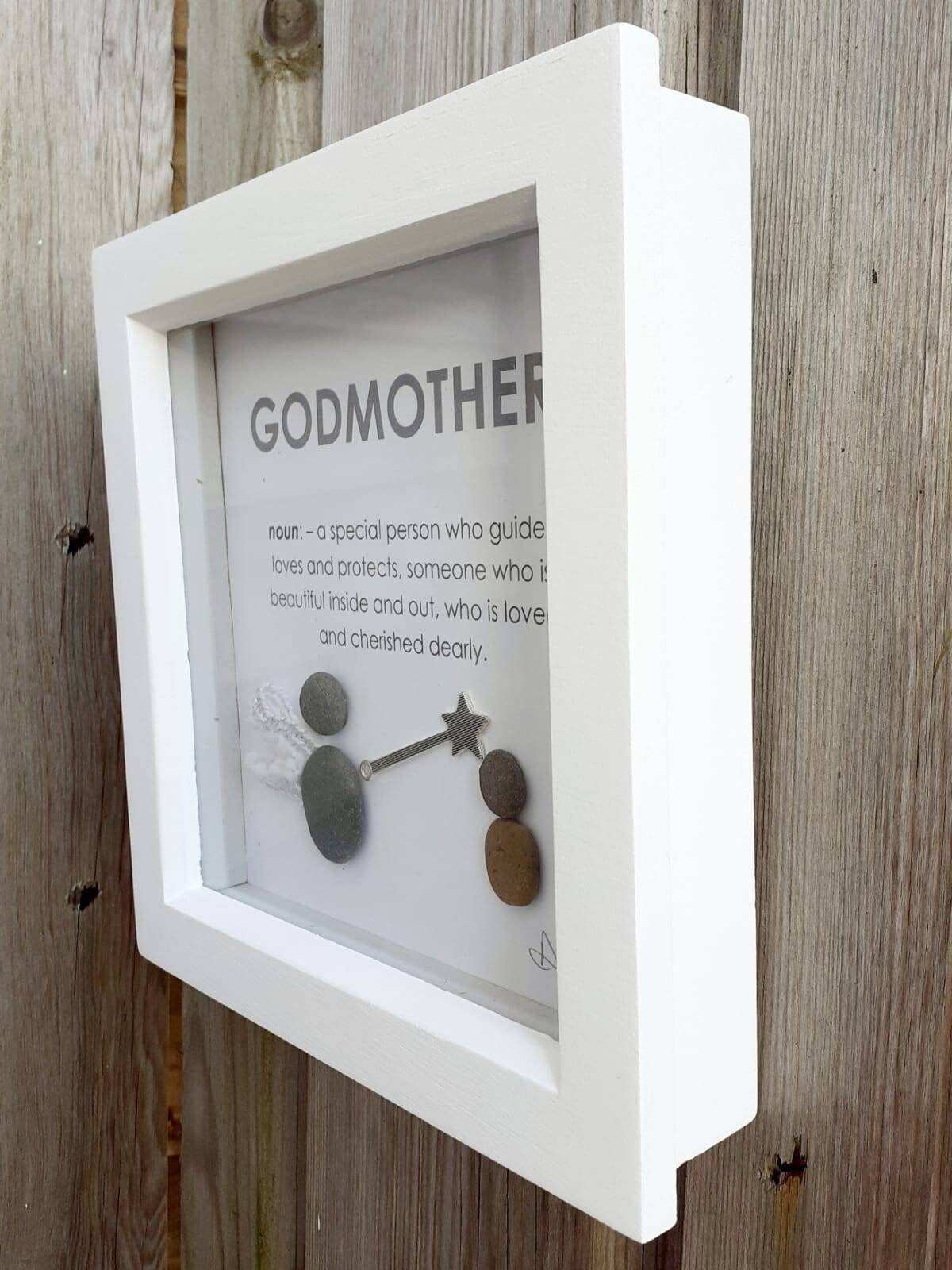 Godmother Pebble Art Frame /godmother Gift / Godmother Etsy Ireland