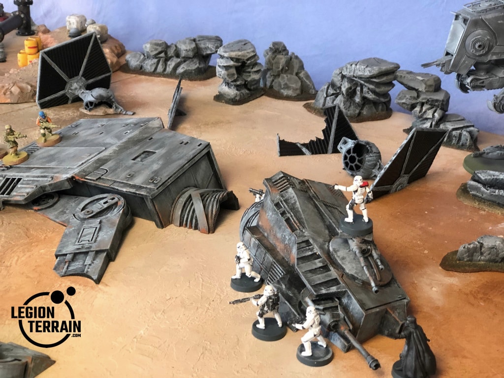 Star Wars Legion 40000 Infinity Compatible Terrain Modular Landing Bay