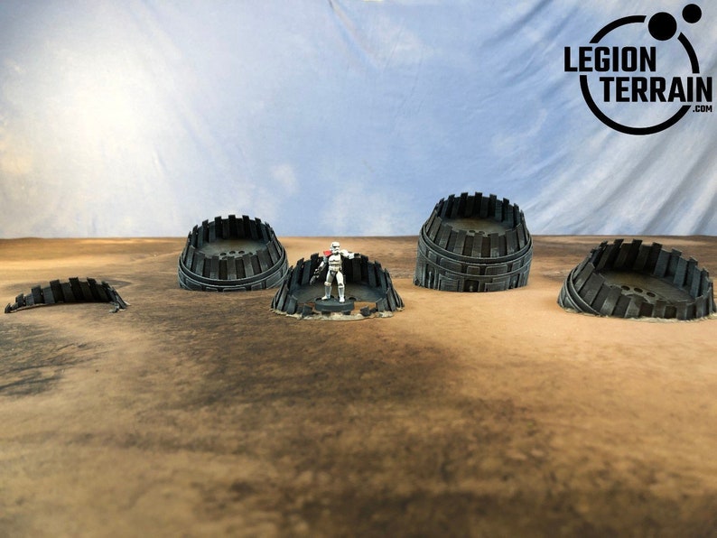 Star Wars Legion Terrain 40k Crashed 5 Engine Set