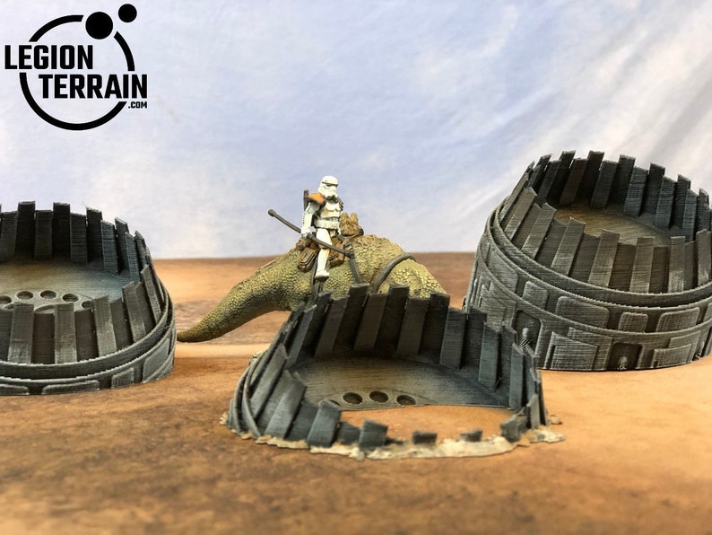 Star Wars Legion Terrain 40k Crashed 5 Engine Set