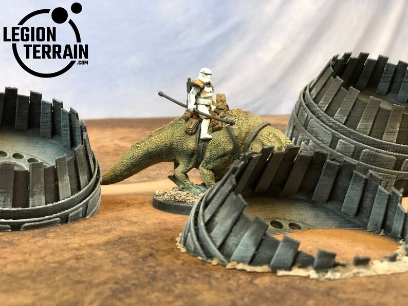 Star Wars Legion Terrain 40k Crashed 5 Engine Set