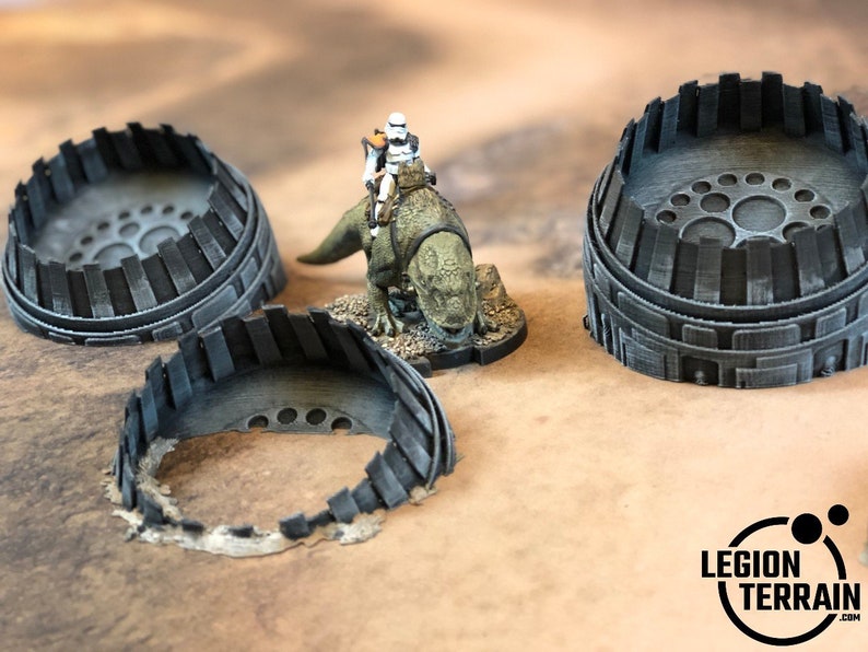 Star Wars Legion Terrain 40k Crashed 5 Engine Set