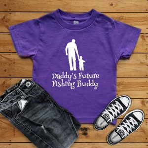 Fishing Buddy, Daddy&#39;s Future Fishing Buddy Hobby Sports Short sleeve kids t-shirt, Kids Fishing Shirt, Kids Gift