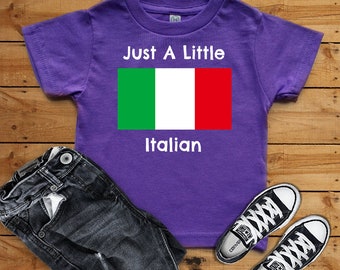 Cute Little Italian Kids Shirt, Cute Italian Kids Outfit, Italy Flag Kids Shirt, Birthday Gift Kids Shirt, Kids Tee Italian, Cute Kids Shirt