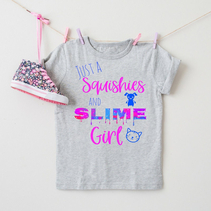 Squishy and Slime Girl, Youth Tee, Birthday Gift, Girl Youth Shirt, Slime Girl, Slime Shirt, Slime Birthday Shirt, Youth Short Sleeve T-Shir