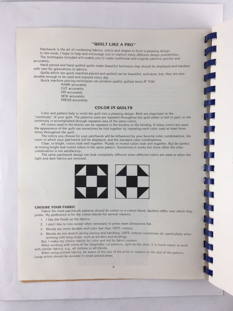 Patchwork Quilting Course Basics Quilt Like A Pro Book 1983