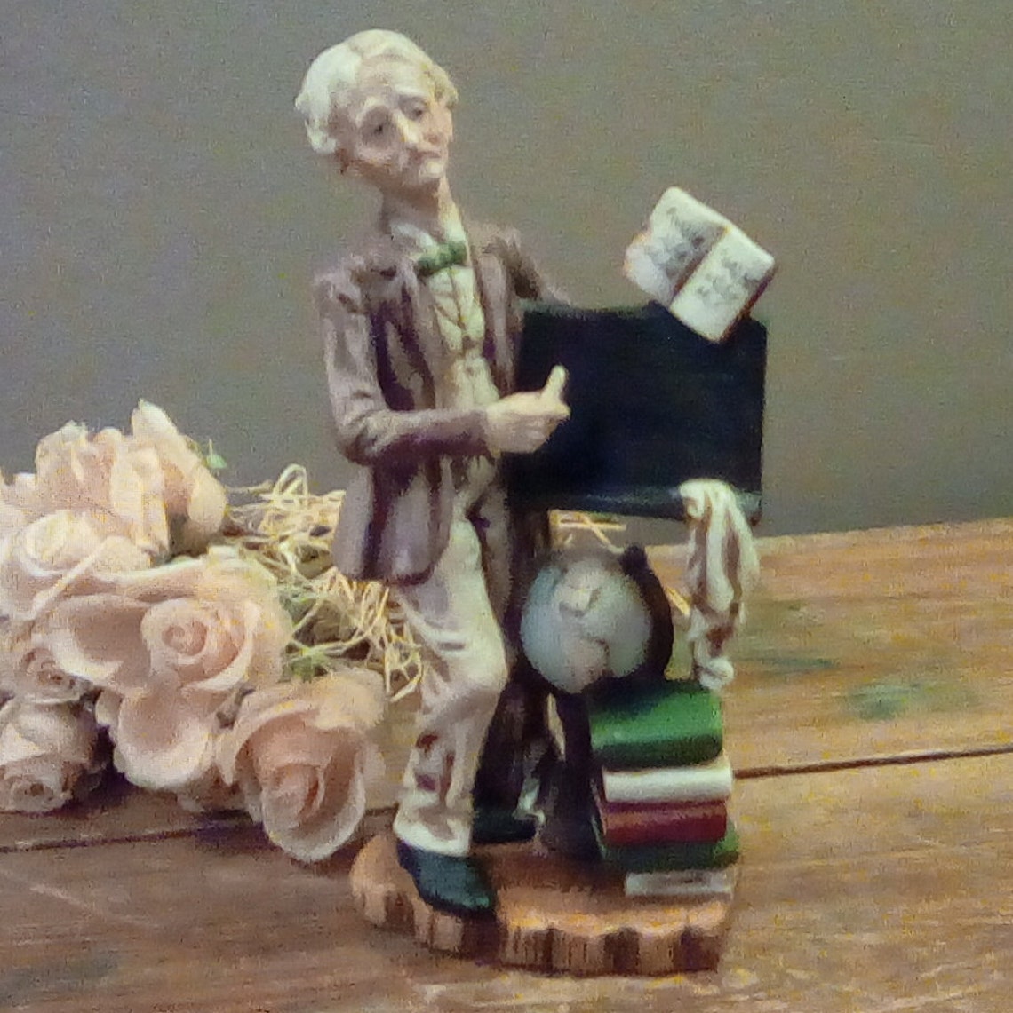 Vintage Figurine Teacher Figurinie 8 Tall and 4 Etsy