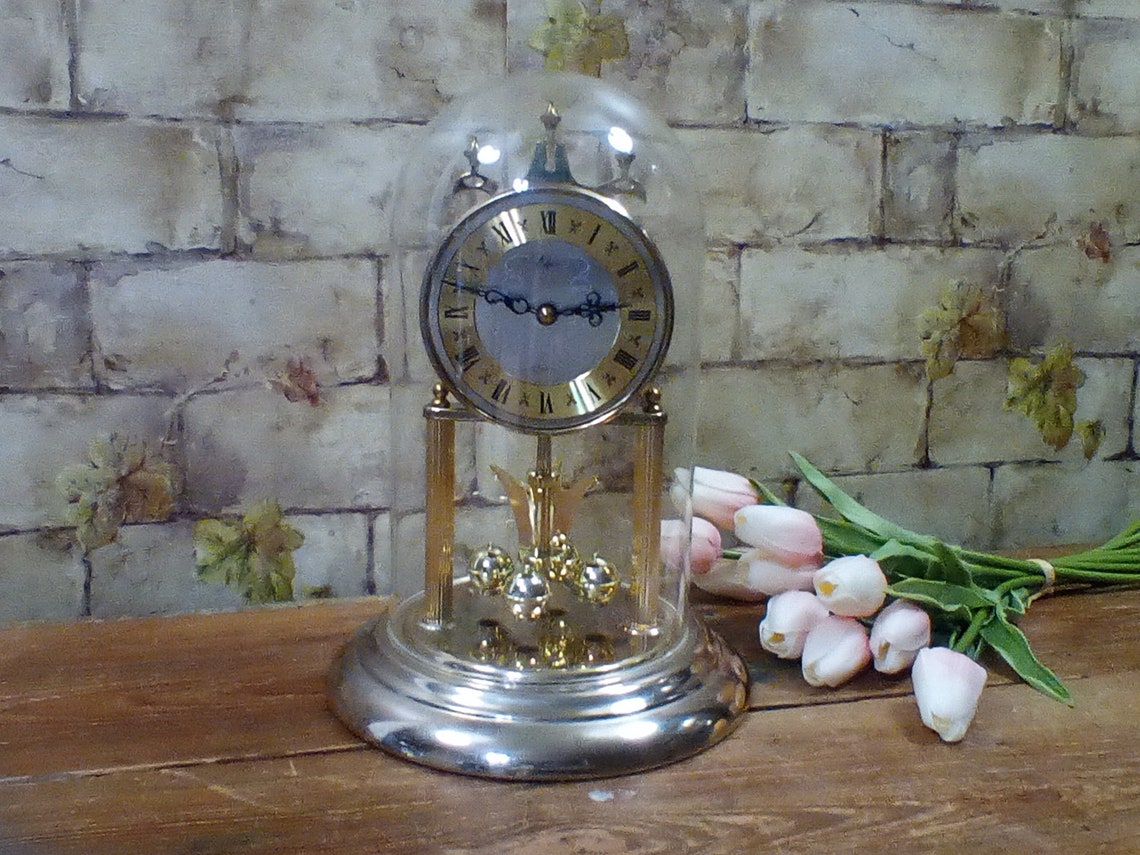 Vintage Anniversary Clock Chimes on the Hour Elgin Mantel Etsy