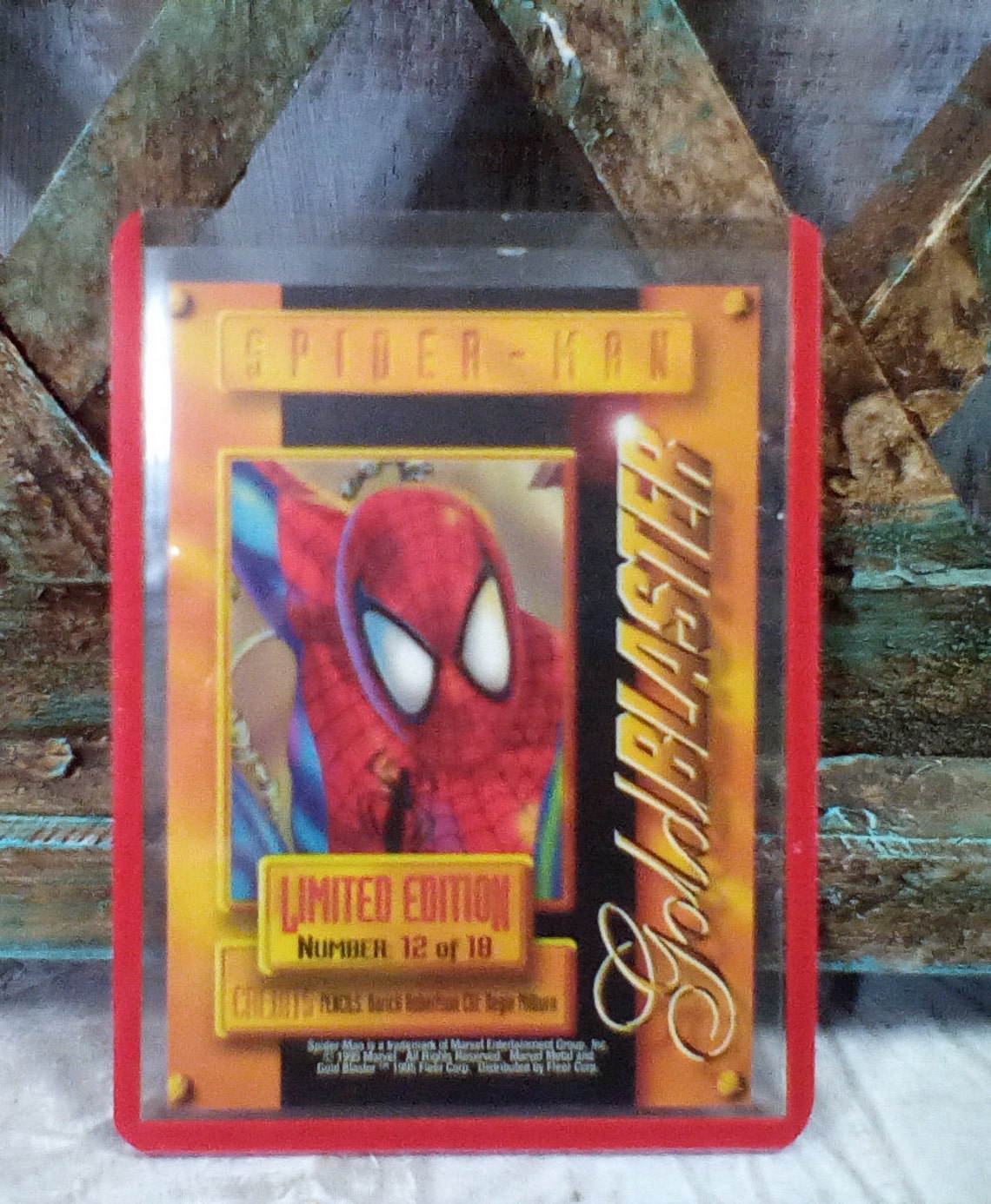 Vintage Spiderman Trading Card Fleer Ultra Marvel Metal Etsy