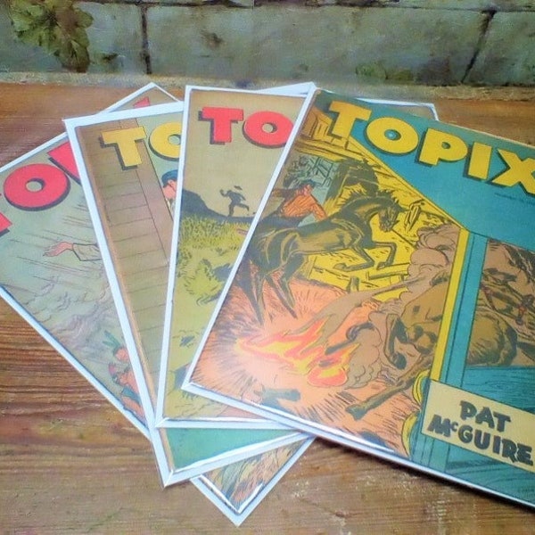 Vintage golden age comic books, choice from 4 comics from 1949.