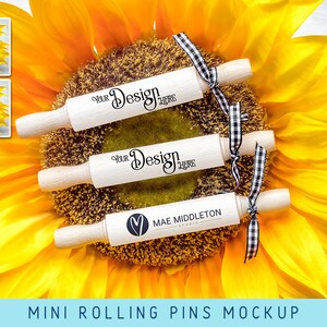 Mini Rolling Pins mockups | 3 styled *photos*