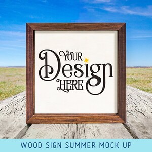 Wood Sign mockup | psd, jpg