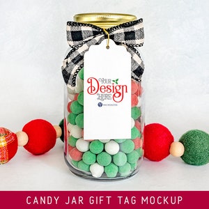 Gift Tag Mock up | Mason Jar Tag styled photo