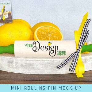 Mini Rolling Pin, Tiered tray decor - mock-up / styled *photo* of tiered tray decor