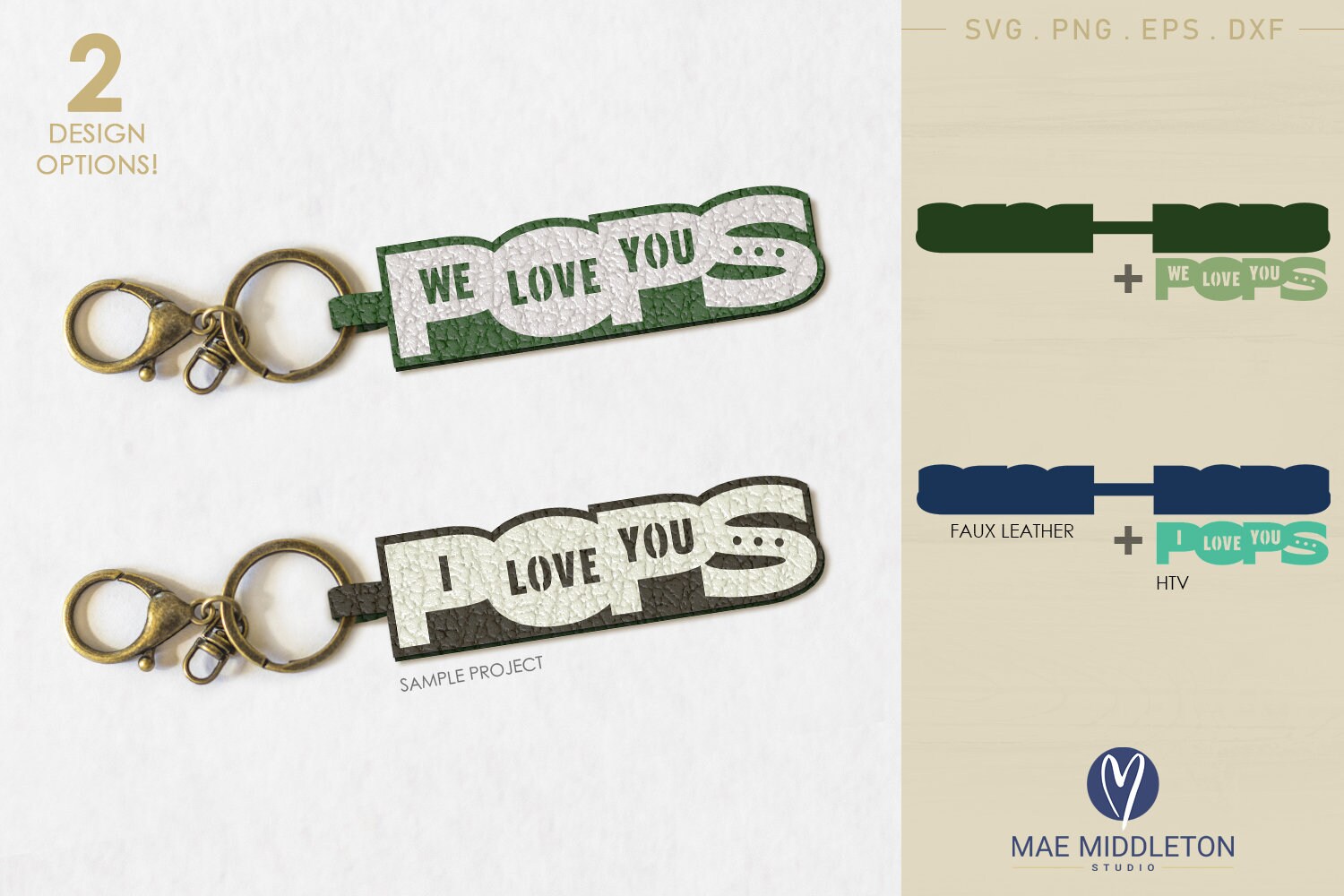 Download Love you Pops Grandpa Template for Faux Leather Keychain ...