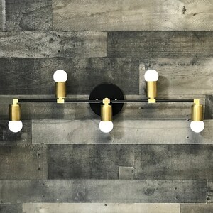 Bristleback 5 Light Vanity Mid Century Modern Contemporary Sconce