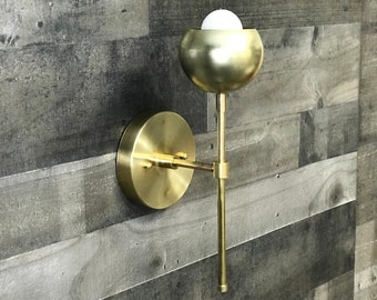 Eutony Single Bulb Modern Wall Sconce Mid Century Industrial Vanity Light