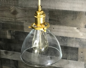 Penny Modern 6 Inch Glass Shade Pendant