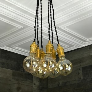 Elysium Cluster Pendant 6 Light 6in Globe Kitchen Semi Flush
