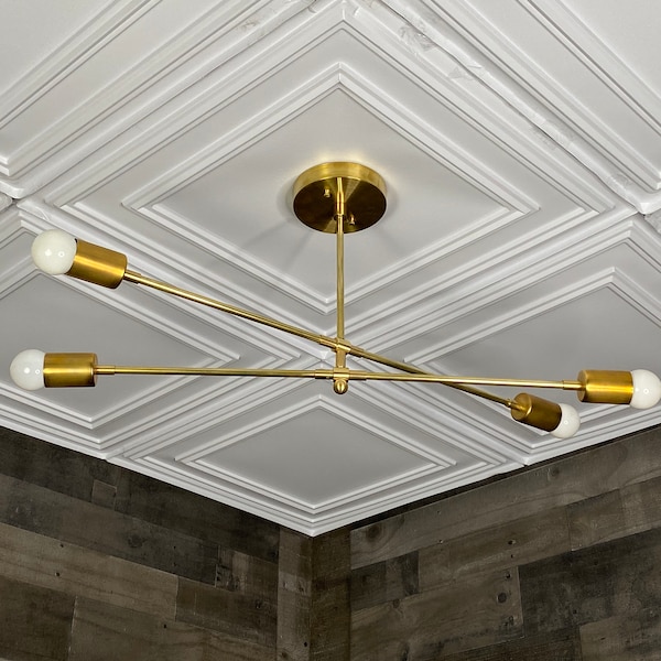 Ajax Modern 4 Light Mid Century Chandelier