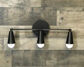 Castor Wall Sconce 3 Cone Bulb Bathroom Mid Century Modern Fixture Contemporary Vanity Light