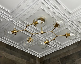 Mid Century Chandelier Etsy