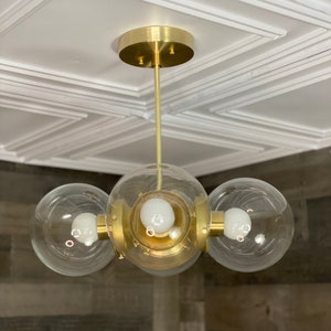 Sagat Modern 4 Light 6in. Globe Mid Century Chandelier