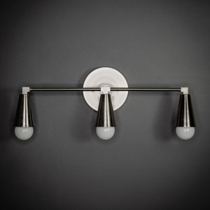 Castor 3 Cone Vanity Bathroom Light