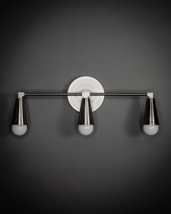 Castor 3 Cone Vanity Bathroom Light