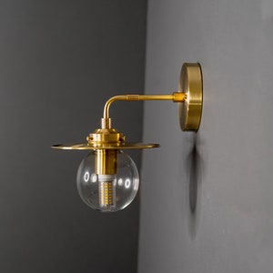 Brida Single 5in Globe 8 Inch Shade Vanity Mid Century Industrial Modern Sconce