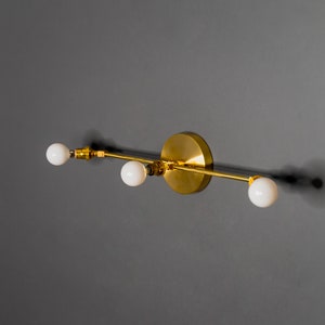 Likha 3 Light Candelabra Mid Century Modern Bathroom Hallway Vanity Sconce
