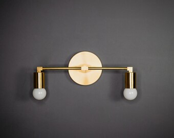 In stock - Ships on the same day! Astraea 2 Light Mid Century Modern Contemporary Vanity Sconce