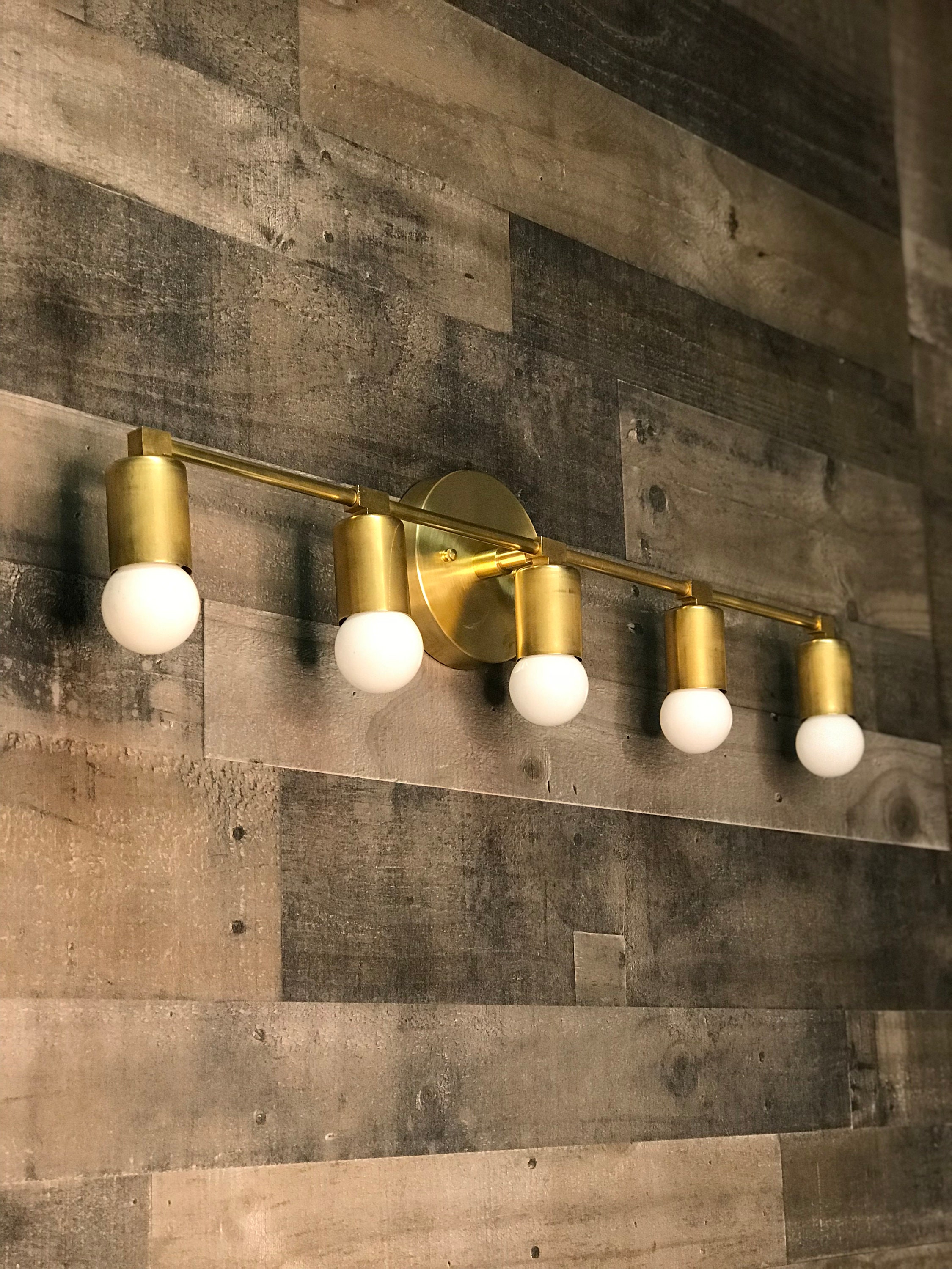 mid century bathroom light fixtures