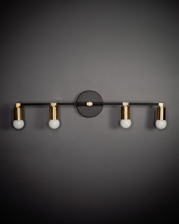 Floki 4 Light Vanity Bathroom Mid Century Modern Contemporary