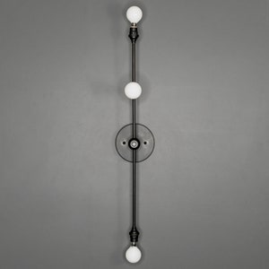 Nova Modern 3 Light Candelabra Mid Century Bathroom Hallway Vanity Sconce image 2