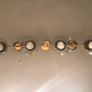 Rivage Modern 6 Light 6 In Globe Sputnik Mid Century Industrial Chandelier image 4